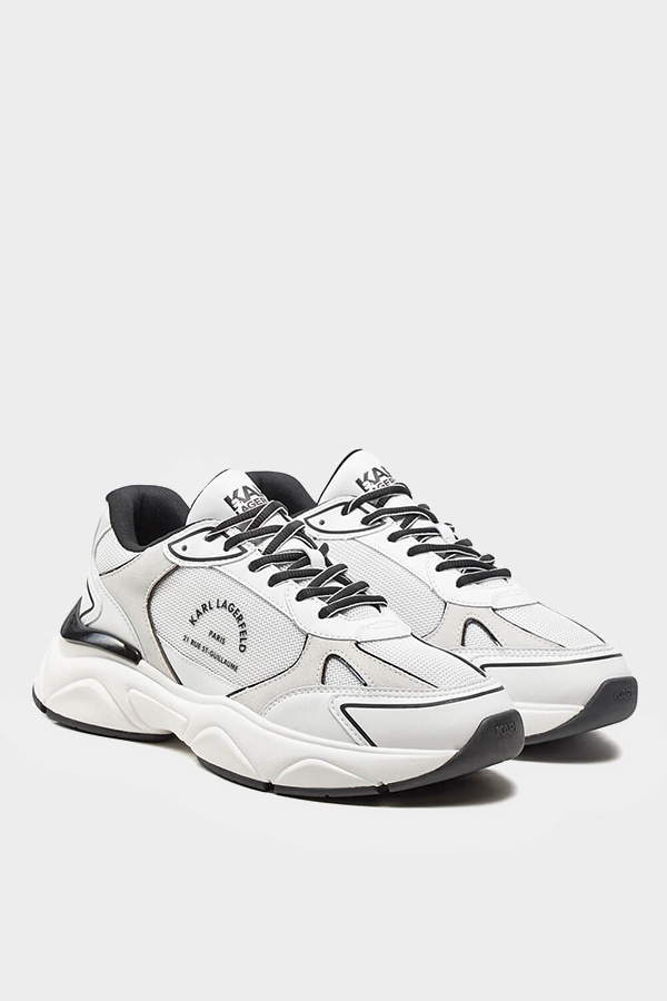 ΠΑΠΟΥΤΣΙΑ SNEAKERS KARL LAGERFELD - 410 WΗΙΤE LEATHER & TEXTILE